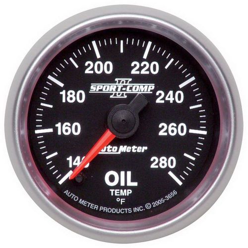 Auto meter 3656 sport-comp ii; electric oil temperature gauge
