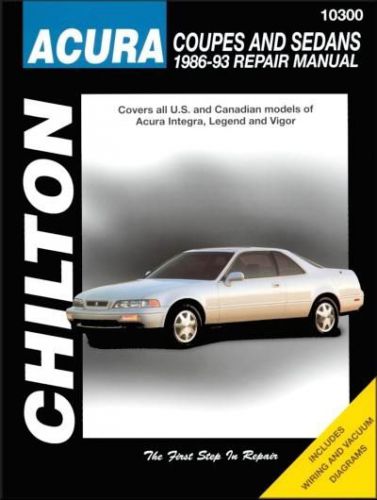 Acura integra, legend, vigor repair &amp; service manual 1986-1993