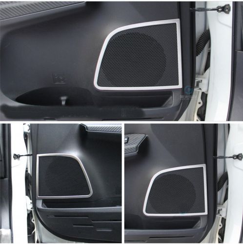 4pcs car door speaker decorate cover frame trim for toyota rav4 2014 2015 ct