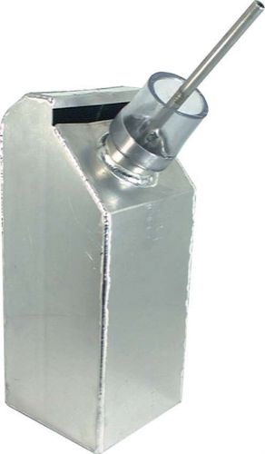 Aluminum overflow catch can 1.5 gallon capacity w/handle use w/fuel check  valve