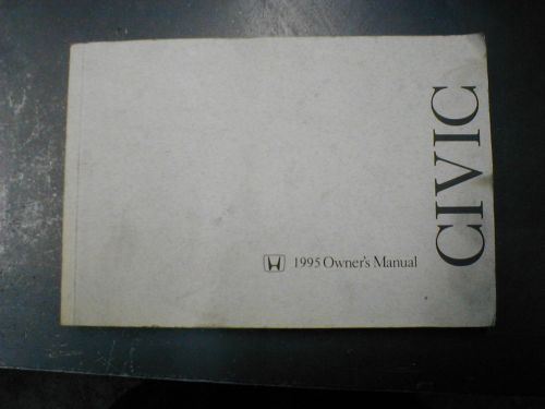1992-1995 honda civic owners manual book