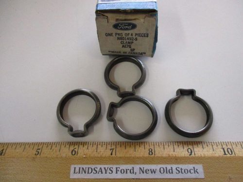 4 pcs in 1 ford box &#034;clamp&#034; n801492-s, ae7g, nos free shipping