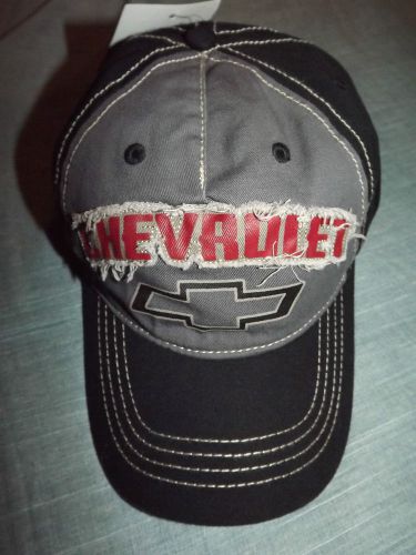 Men&#039;s chevrolet black &amp; gray baseball cap new