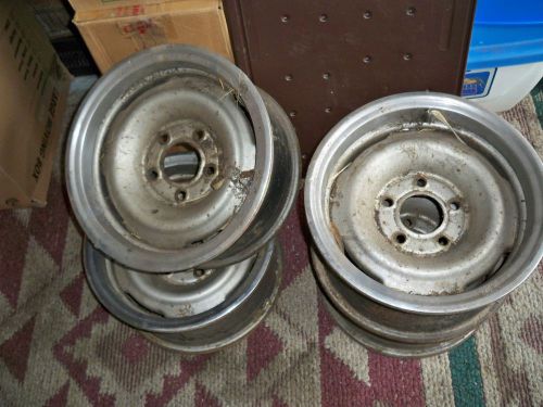 1988-98 chevy truck and van 15 x 7 steel rims set 3 with trim rings 5 x 5