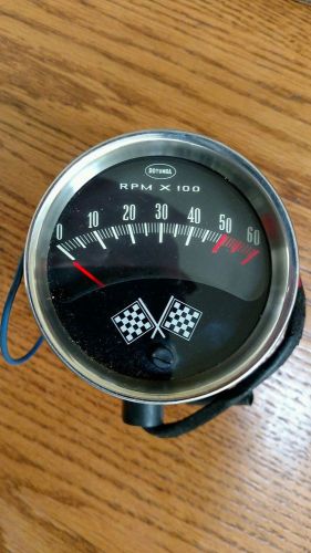 Nos 1960s ford mercury 6 cyl rotunda 6000 rpm factory tachometer #c3rz-17a326-a
