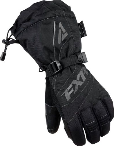Fxr womens fusion black/charcoal cold weather snowmobile gloves-small- large -xl
