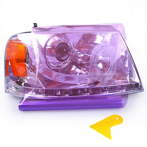 Viny film 12&#034; x 58&#034; purple headlight bumper turnsignal tail light for toyota fm