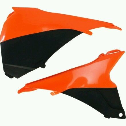 Ktm sx, sx-f, xc, xc-f 125-450:13-15 airbox covers - orange/black