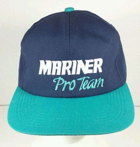 Vtg mariner pro team snapback hat cap nwot mercury outboard fishing boating usa