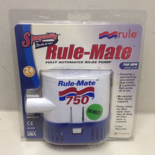 Rule mate auto bilge pump rm750 bilge pump automatic 750 gph