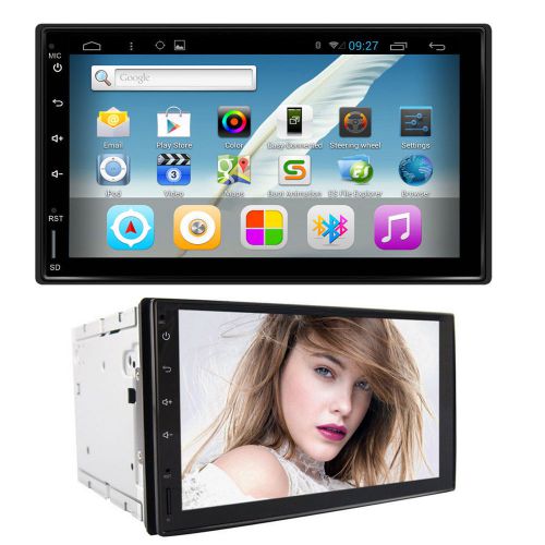 Rungrace 7&#034; quad core android 4.4 car touch screen gps navigation am fm radio