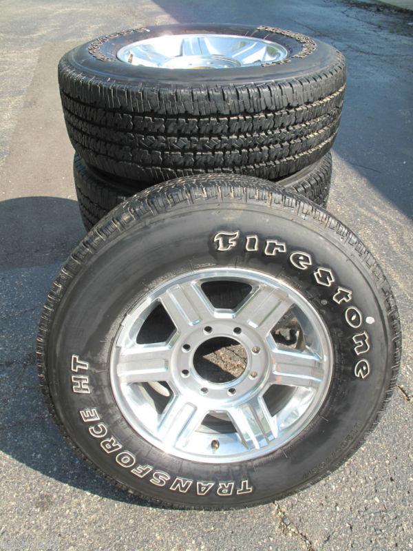 17" 8 lug dodge ram 2500 3500 factory polished wheels with tires 2384 082901