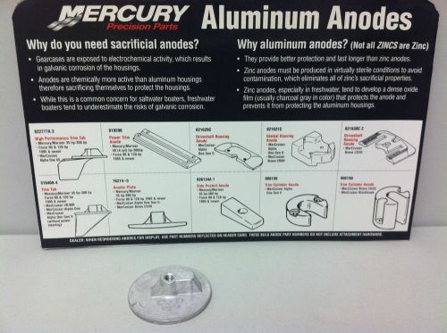 Mercury/mercruiser new oem sacraficial anode plate flat trim tab 762145,76214q5