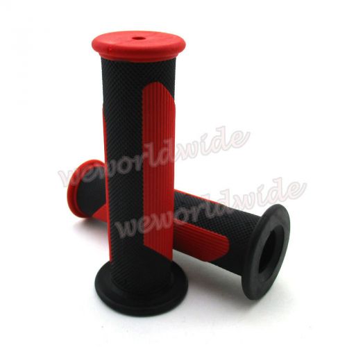 Red handle bar grips for atv quad 50 90 110 125 150cc sunl kazuma taotao rocket