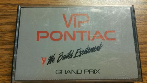 1990 pontiac grand prix cassette tape. from gm / pontiac