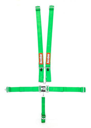 Racequip green bolt-on/wrap around 5 point latch and link harness p/n 711071