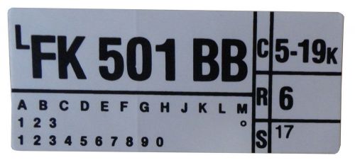 1975 lincoln 460 engine code decal