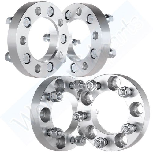 (4) 1&#034; inch 5x4.75 to 5x4.75 wheel spacers 25mm w / 12x1.5 studs for chevrolet