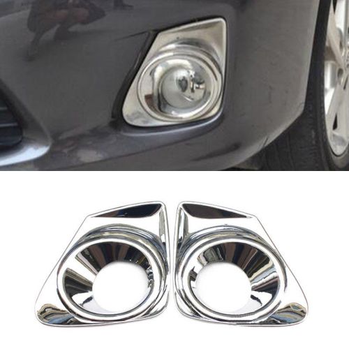 For toyota corolla 11-2013 electroplate front fog bumper lamp light  cover 2pcs