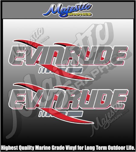 Evinrude - 430mm x 145mm x 2 - outboard decals