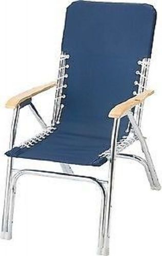 Garelick 3503562 classic series deck chair 16 seat height navy blue marine lc