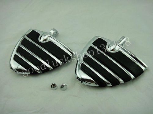 Wing dually footpegs for harley softail sportster dyna fat boy road king 4452 lf