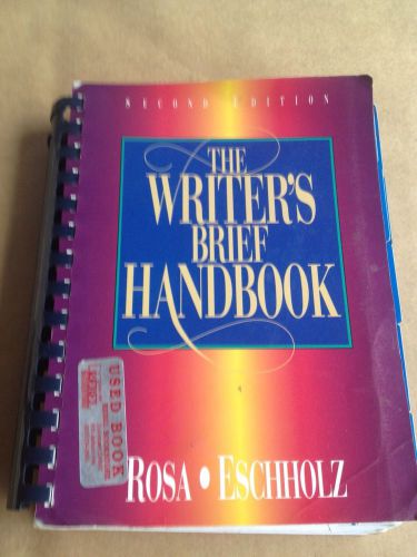 The writers brief handbook (7th edition) paperback 1996