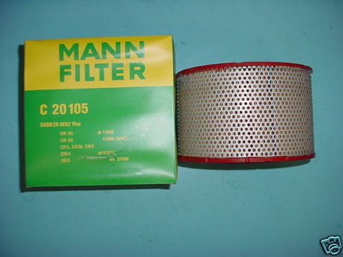Mercedes benz 220/8 &amp; 250 s new mann brand air filters
