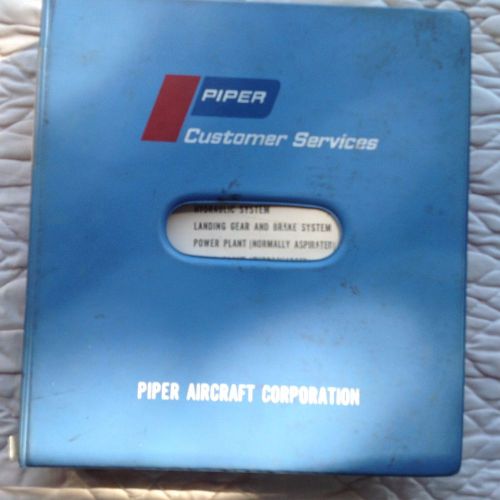 Piper twin comanche service manual dec 1972 (rev jan 74) used