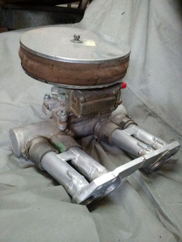 2 barrel holley carb &amp; intake manifold nissan/datsun 4-cylinder l-series engine