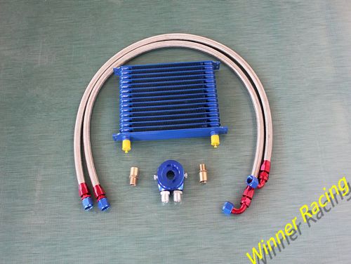50mm 15 row an-10/an10 engine transmission oil cooler hose filter relocation kit