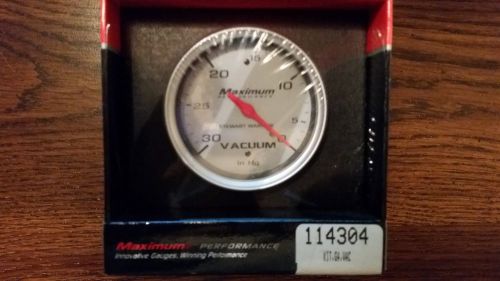 Stewart warner vacuum gauge 114304, mechanical, 2-5/8 inch nos