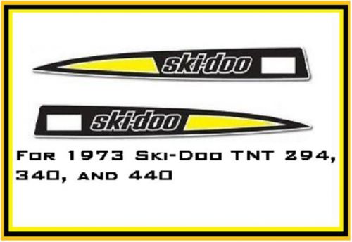 1973 ski-doo tnt 294 340 440 decal sticker set repro graphic hood only