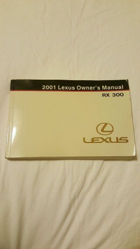 2001 lexus rx300 owners manual