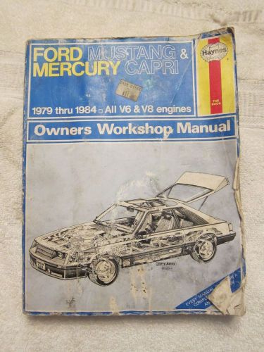 Ford mecury mustang capri 1979-1984 haynes repair manual