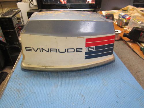 1973 evinrude 18 hp fastwin, model 18304 motor cover