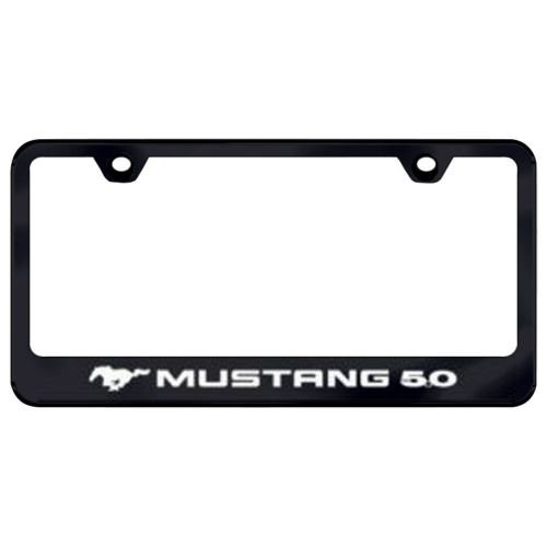 Accessories license plate frame stainless steel 5.0 logo black