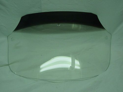 Memphis shades 9 in. clear batwing windshield for batwing fairing