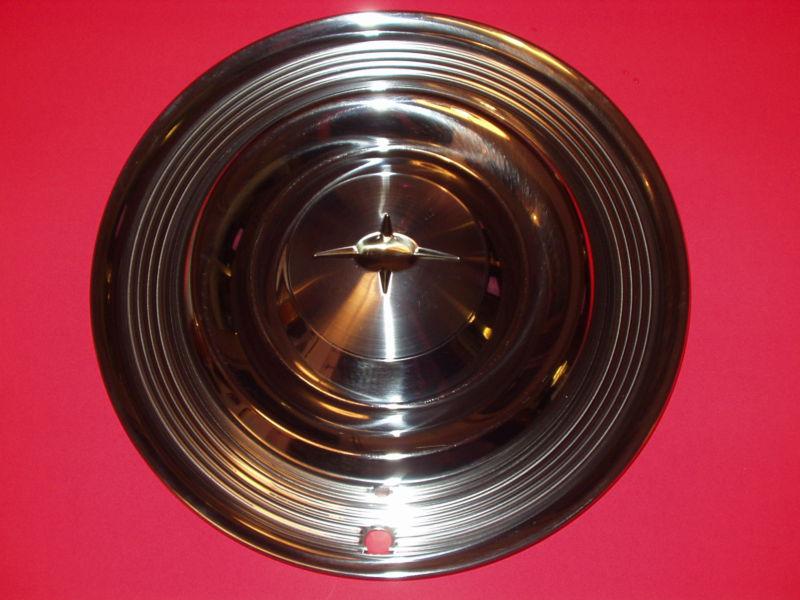 1957 oldsmobile olds n.o.s. nos 14" hubcap hub cap wheel cover perfect/nvr mntd!