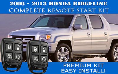 Premium honda ridgeline remote start complete kit 2006-2013  - easy install!