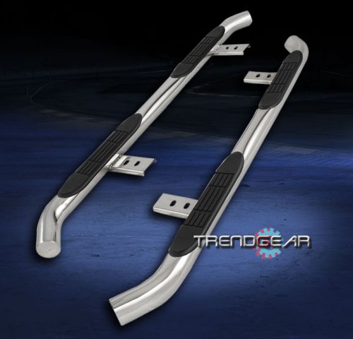 01-06 base gl gls lx 3&#034; stainless steel round side step nerf bar chrome polished