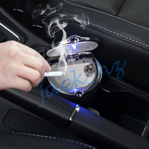 Accessories led office home auto cigarette smoke ashtray ash cylinder cup holder
