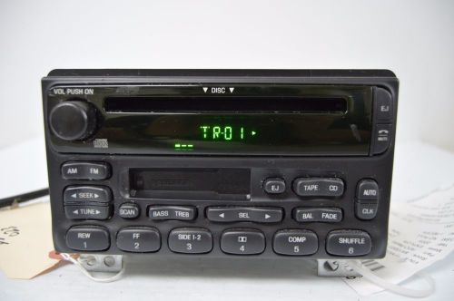 01 02 03 04  ford explorer mustang am/fm radio cd cassette player tested i36#023