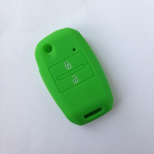 Green key cover protector fob remote keyless for 2013 2014 kia sorento carens