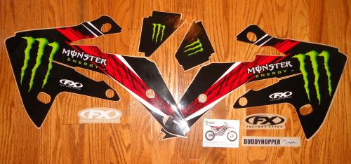 Factory effex crf150r monster honda graphics decals kit crf 150 (07-16) 16-12318
