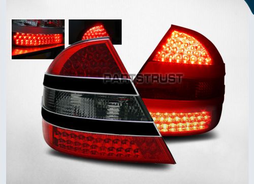 00-05 mercedes benz w220 s class led red smoke tail lights rear lamps assembly