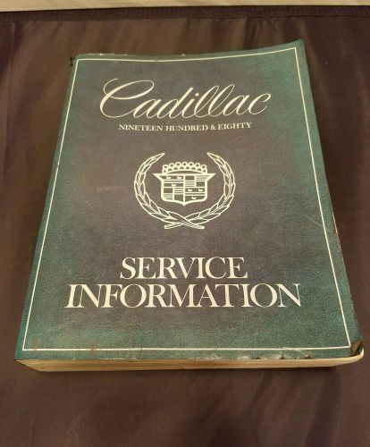 1980 cadillac service information manual brougham deville eldorado seville limo