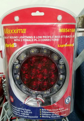 Maxxima led hybrid 4&#034; round stt + reverse  85416r, lot of 7 included in auction