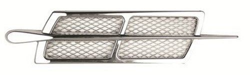 Pair ractive tl 176 car and truck trims chrome side vent with chrome mesh