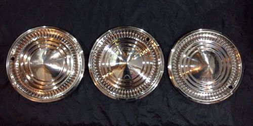 Vintage ford fomoco hubcaps set of 3